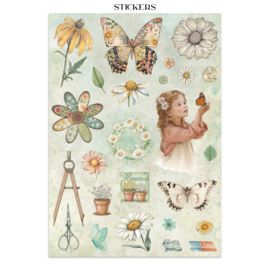 Daisy Art - Junk Journal Stickers, Backgrounds, Cut-Outs