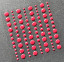 Adhesive Enamel Dots - Burgundy