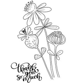 Thank You Flowers - Clearstamps