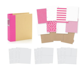 Simple Stories Sn@p! Designer Binder - Pink