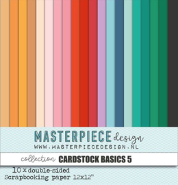 Masterpiece Papiercollectie - Cardstock Basics #5