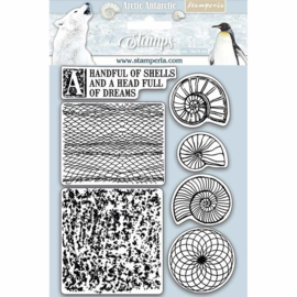 Arctic Antarctic Shells - Clingstamp 14x18 cm