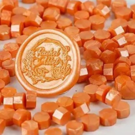 Wax Beads Orange Pearl