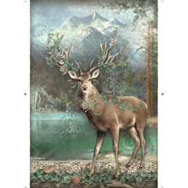 Magic Forest Deer - Rijstpapier