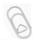 Paperclips Heart White