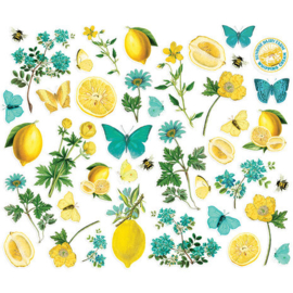Simple Vintage Essentials Bits & Pieces - Vintage Lemon Twist Floral