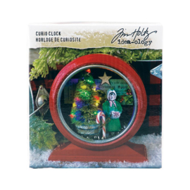 Tim Holtz Curio Clock Christmas Red