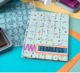 Grid Graph - Multi-Level Embossing Folder