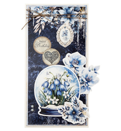 Designer Paper Pad Backgrounds Frozen Flowers nr.267