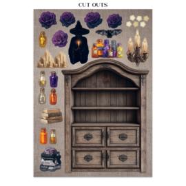 Halloween - Junk Journal Stickers, Backgrounds, Cut-Outs