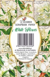 Decorer mini Paper Pack - White Flower