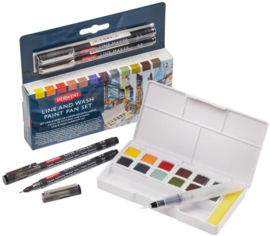 Derwent line and wash paint set