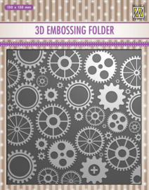 Cogwheels - 3D Embossing Folder
