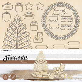 Christmas Tree - Plywood Favourites Wooden Scenery/Hout