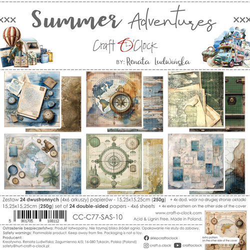 Summer Adventures 6x6 Inch Paper Set