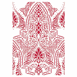 Romantic Horses Saddle Pattern  - Stencil