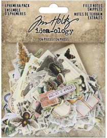 Tim Holtz Field Notes Ephemera Snippets