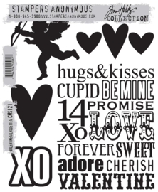 Tim Holtz Cling Stamps - Valentine Silhouettes