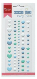 Baby Blue - Enamel Dots