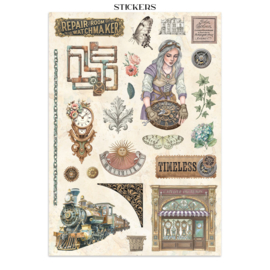 Gardens of Time - Junk Journal Stickers, Backgrounds, Cut-Outs