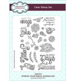 Spread Your Wings Journaling - Clearstamps