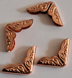 Metalen Hoekjes mini - Rosegoud