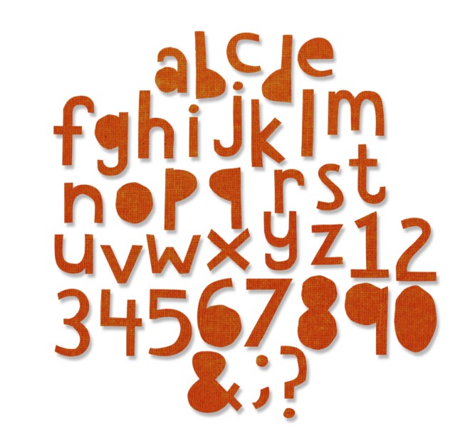 Thinlit - Tim Holtz Alphanumeric Cutout Lower