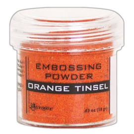 Embossing poeder -  Orange Tinsel