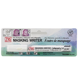 Masking Writer Calligraphy