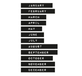 Months Planner Essentials nr 14 - Washi Tape