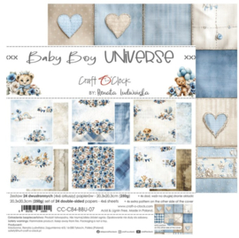 Baby Boy Universe 8x8 Inch Medium Papers Set