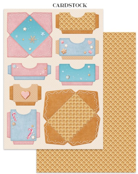 Candy Christmas - Junk Journal Stickers, Backgrounds, Cut-Outs