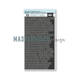 Masterpiece  Reinforcers - black and white quotes