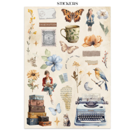 Secret Diary - Junk Journal Stickers, Backgrounds, Cut-Outs