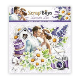 Scrap Boys - Lavender Love - Die Cut Elements