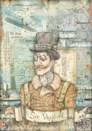 Sir Vagabond Aviator Image - Rijstpapier