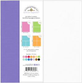 Doodlebug Mini Album - Lilac #OP BESTELLING#