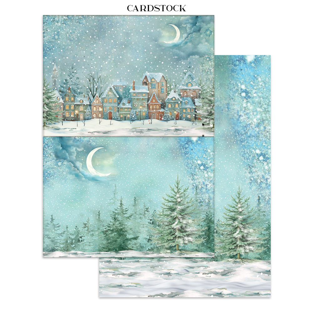 Alice in Christmas - Junk Journal Stickers, Backgrounds, Cut-Outs