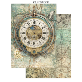 Gardens of Time - Junk Journal Backgrounds & Cut-Outs