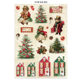 Classic Christmas - Junk Journal Stickers, Backgrounds, Cut-Outs