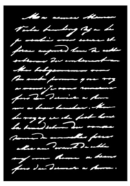 Texte Manuscrit - Stencil A6