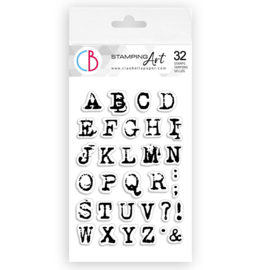 Reporter Uppercase Alphabeth - Clearstamp