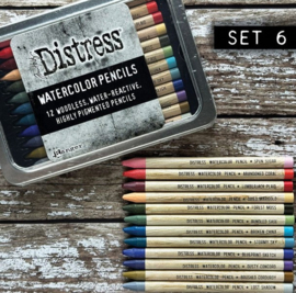 Distress Watercolor Pencils - Kit #6
