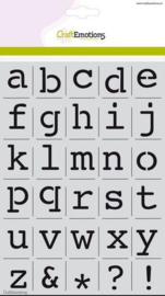 Alfabet Kleine Letters Courier - h 21 mm