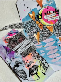MEdia Collage Paper Jumbled Letters