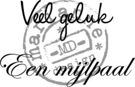 Veel Geluk (NL) - Clearstamp