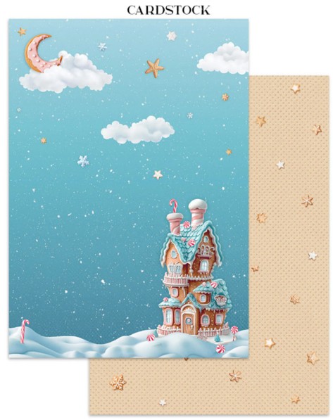 Candy Christmas - Junk Journal Stickers, Backgrounds, Cut-Outs