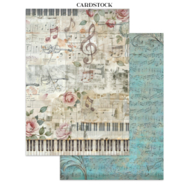 Symphony - Junk Journal Backgrounds & Cut-Outs
