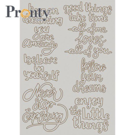 Quotes - Chipboard A5