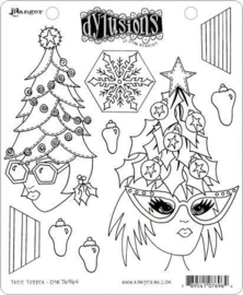 Tree Topper - Dylusions Clingstamp